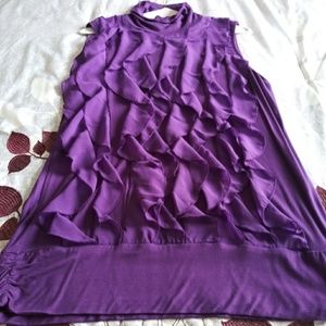 Sleeveless Purple blouse